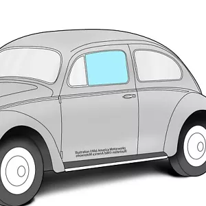 Air Cooled VW 1950-1964 Beetle Sedan Door Window Clear Glass 111845201B - Picture 1 of 2