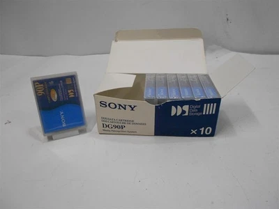 7 Genuine Sony DG90P DDS Data Cartridge 2.0 GB Capacity ~ SEALED BUT OPEN BOX - Image 1 of 4