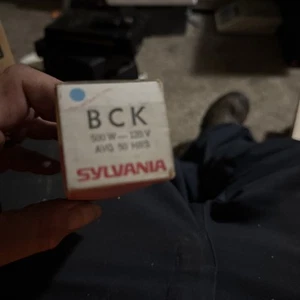 LAMP -BCK- 500W 120V- SYLVANIA for Argus - Model 909-CE12 Roundabout 910, 912 - Picture 1 of 1