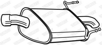 Silenziatore terminale 23032 WALKER per OPEL VECTRA C VECTRA C GTS - Immagine 1 di 4