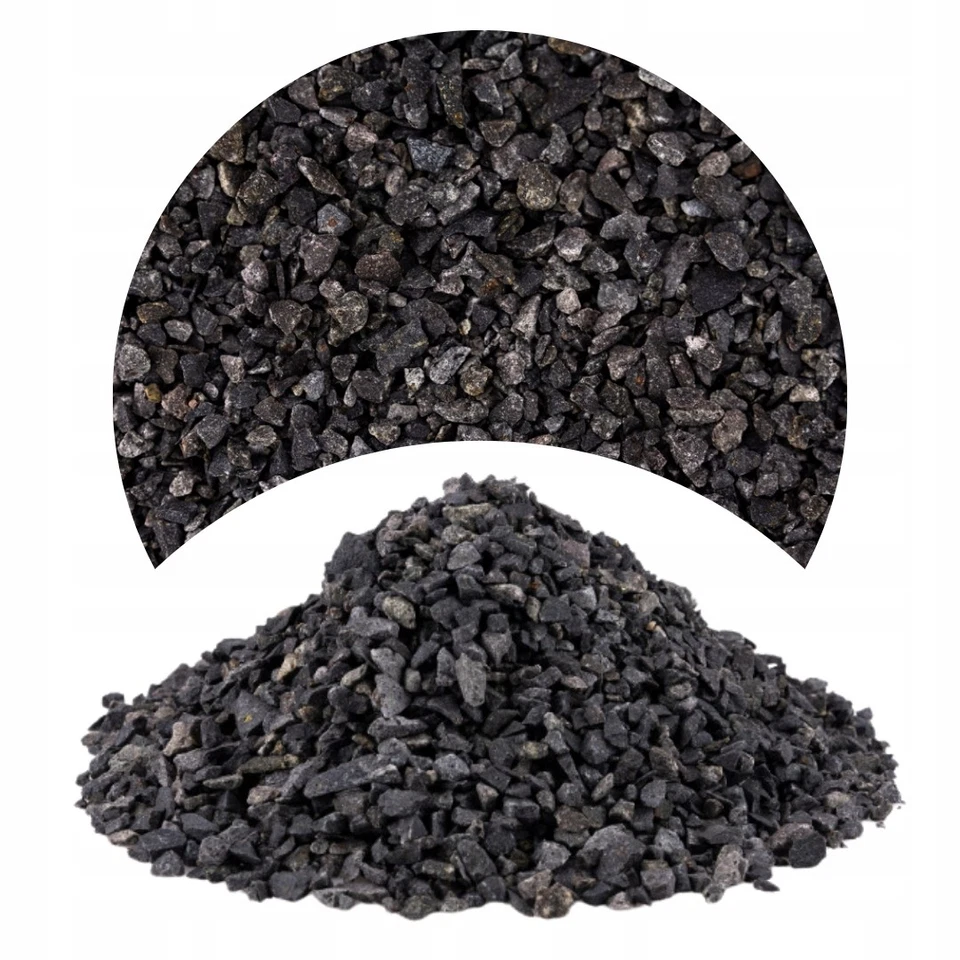 TD STONES Schwarzer Kies für Aquarien, Bodengrund, gut für Pflanzen, 3-5 mm, 8 kg