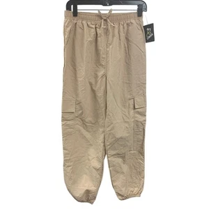 New Art Class Boys XXL 16/18 Nylon Tan Elastic Drawstring Waist Joggers Pants - Picture 1 of 4