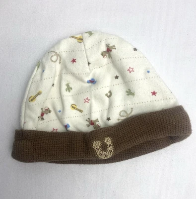 维生素婴儿豆豆牛仔帽仙人掌套索带刺绣马蹄铁-均码 — 第 1/4 张图片
