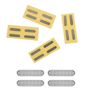 Mobile Phone Speakers Dustproof Net Stickers Grey 10x2.4mm Silver 5Set - Photo 1 sur 5