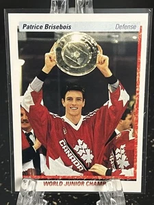PATRICE BRISEBOIS----1990-91 UPPER DECK----TEAM CANADA - Picture 1 of 2