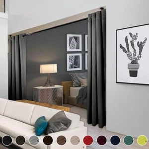 Light Grey Grommet Blackout Curtain - 96 in. W x 108 in. L - Picture 1 of 7