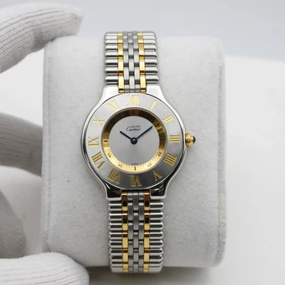 Relógio feminino Cartier Must de Cartier 31 mm aço dourado ref. 1330 W525665 - Imagem 1 de 4