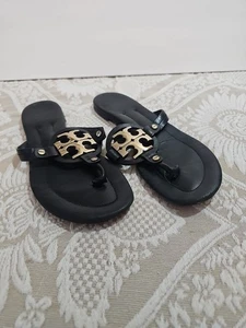 TORY BURCH MILLER SANDAL BLACK SIZE 8 **As is** - Picture 1 of 10