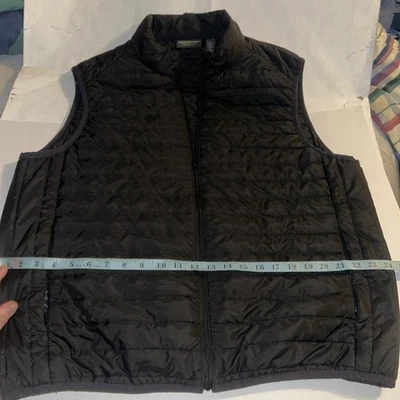 John Bartlett Consensus Full Zip Puffer Vest Black Men's Size Large - Image 1 of 4