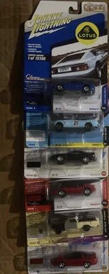 Johnny Lightning 6-Car Lot On 1:64 ‘97 Firebirds, ‘63 MGB,’89 Lotus2, 66 ElCam, - Image 1 of 4