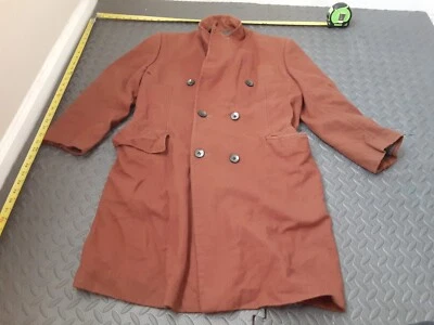 Gabardina/chaqueta vintage Lord James para hombre lana marrón talla grande #S151 * Foto 1 de 4