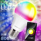 E27 LED SMART Leuchtmittel RGB WiFi CCT Lampe dimmbar  Alexa Google Farbwechsel