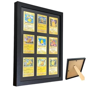 9 Slot Trading Card Wall Mountable Frame Case TCG Pokemon Sports Football - Picture 1 of 8