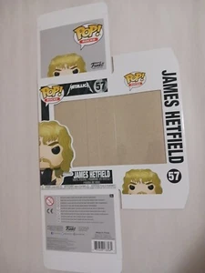 Funko POP! Metallica James Hetfield #57 Replacement Box Only Mint - Picture 1 of 2