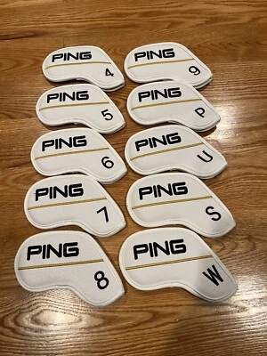 [MAGNETIC] PING Iron Head Cover 10 Pcs 4-P, U, S, W (White) - Image 1 of 2