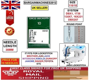 BROTHER,JUKI,JACK L/STITCH DBX1 287WH 16X231 S=110/18 INDST SEWING MCHINE NEEDLE - Picture 1 of 3
