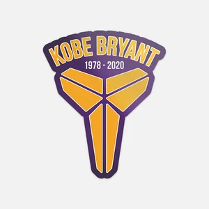 Koby Bryant Logo Years Lakers Basketball - Los Angeles Vinyl Sticker Decal - Picture 1 of 1