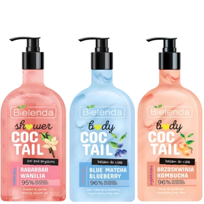 Bielenda Body Coctail Shower Gel Body Regenerating Lotion Smoothing Body Scrub  - Image 1 of 2