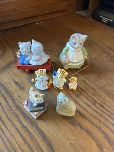 DE COLECCIÓN LINDA COLECCIÓN DE SIETE FIGURAS DE GATOS PEQUEÑOS A PEQUEÑOS CON ENVÍO GRATUITO - Imagen 1 de 12