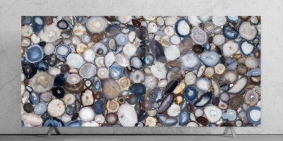Stunning Agate Stone Slab Top, Agate Countertop Slab Office & Kitchen Desk Decor - Image 1 of 3