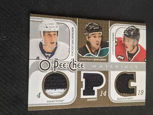 2008-09 O-PEE-CHEE OPC LECAVALIER CHEECHOO TOEWS 3M-LCT MATERIALS JERSEY - Picture 1 of 2