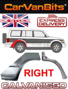 PANEL DE REPARACIÓN DEL ALA TRASERA DE ARCO DE RUEDA TRASERA PARA MITSUBISHI PAJERO 2 91-99 5 PUERTAS - Imagen 1 de 9