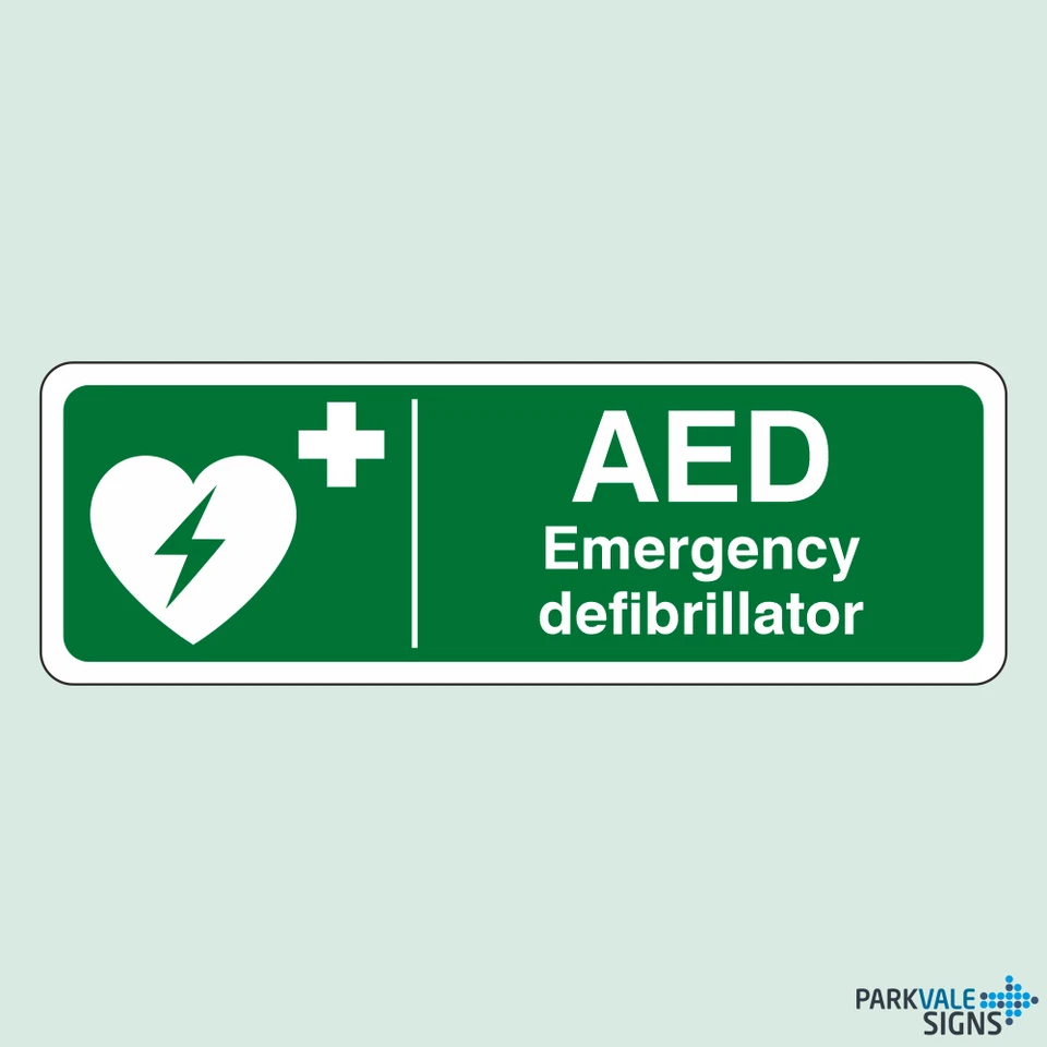 LASTING IMPRESSIONS (SIGNS) LIMITED AED Emergency Defibrillator Sign