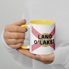 Land O'Lakes Florida State Flag Background Mug with Color Inside