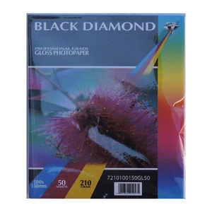 Papel brillante Black Diamond 6x4r (100mm x 150mm) 210gsm (200, 400 hojas) - Imagen 1 de 1