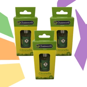 Citronella Fragrance Oil Insect Deterrent Outdoor Use (3x10ml) - Picture 1 of 3
