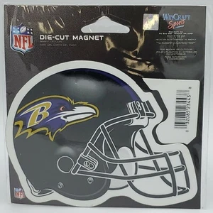 Baltimore Ravens NFL football 4 inch Die-Cut Magnet Wincraft - Picture 1 of 6