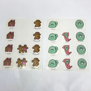 Lot of 21 Vintage CTP Scratch N Sniff Gingerbread & Spearmint Stickers Matte HTF - Picture 1 of 4