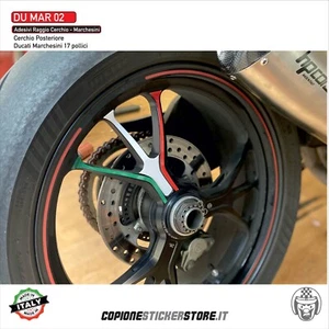Felgenaufkleber hinten Speiche kompatibel Ducati Marchesini Italia MAR 02 - Bild 1 von 3