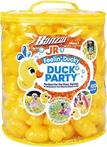 BANZAI Feelin' Ducky Duck Party 100 pcs - Picture 1 of 2