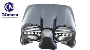 Mutazu Bagger Dual 8" Speaker Lid for Harley Razor Chopped King Tour Pak 2014-UP - Picture 1 of 4