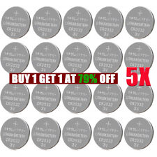 5X CR2032 Lithium Button Coin Cell Battery For AirTag Key Fobs Calculators Watch