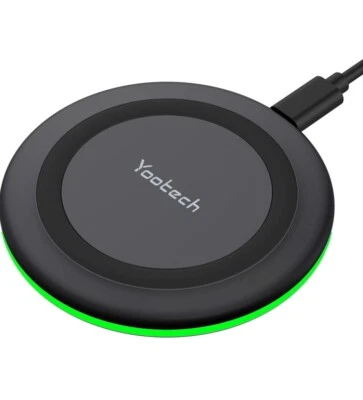 YOOTECH 7.5W Wireless Charger for Apple iPhone & Samsung Galaxy - Black (F500) - Image 1 of 4