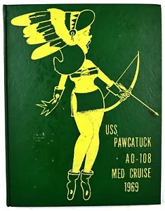 USS Pawcatuck (AO-108) 1969 Mediterranean Deployment Cruise Book - Picture 1 of 13