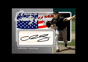 2011 In the Game ITG Heroes Prospects Country of Origin Silver Chris Sale AUTO