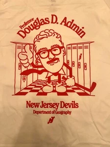 NJ Devils Dougie Hamilton Professor Douglas D. Admin Shirt EXTRA LARGE XL - Bild 1 von 10