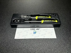Herramientas Snap-on NUEVO HI VIZ AMARILLO 2 piezas 3/8” Juego de trinquete de agarre suave RAT2FHFHV - Imagen 1 de 24