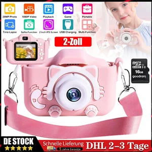 Kinderkamera Digitalkamera Sofortbildkamera 1080P HD Selfie Fotoapparat Geschenk - Bild 1 von 24