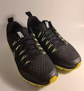 Nike Air Max Shoes Mens US Sz 10 EU 44 Black Green Neon Airplus Indoles - Picture 1 of 12
