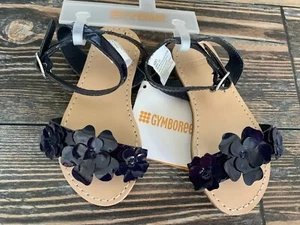 Gymboree nwt girls Navy Blue Flower Floral sandals shoes new size 7 - Picture 1 of 1