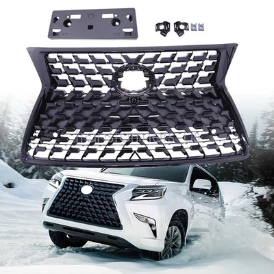 Parrilla delantera negra brillante para LEXUS GX460 2014 2015 2016 2017-2022 Foto 1 de 4