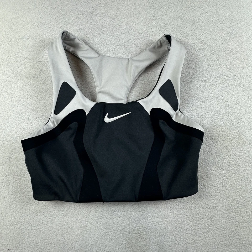 Nike NOCTA Sports Bra XS Black Gray Racerback Stretch Athletic Training Top - Image 1 of 4