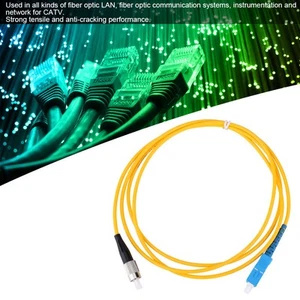 5PCS Fiber Jumper SC FC Single Mode Patch Cord With Ceramic Ferrule Stable - Afbeelding 1 van 9