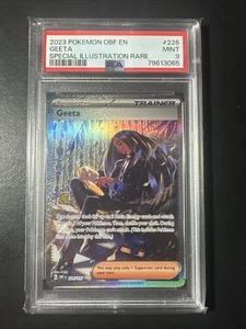Pokemon - OBF EN-Obsidian Flames Geeta Special Illustration Rare 226 2023 PSA 9 - Picture 1 of 2