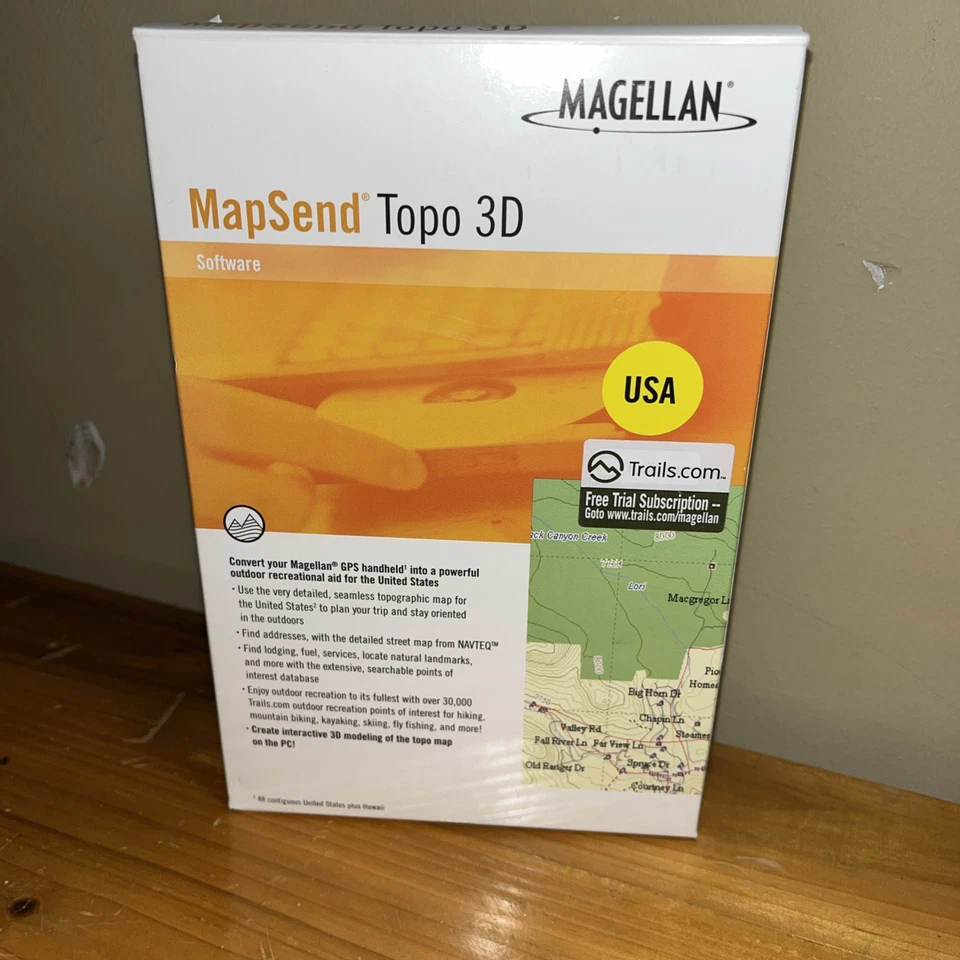 Magellan MapSend Topo 3D, 980611-09 “Great Find Factory Sealed” Super SALE! - Image 1 of 1