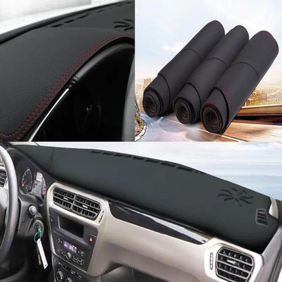 Alfombrilla de cuero para salpicadero 1P alfombrilla antideslizante para salpicadero para Peugeot 301 2017-23 Foto 1 de 4